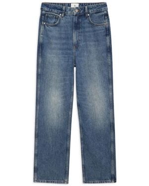 Anine Bing River Denim Jeans Gewaschenes Blau