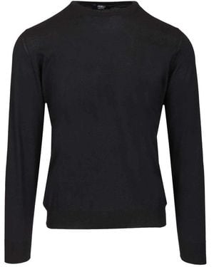 Fedeli Round-Neck Knitwear - Black