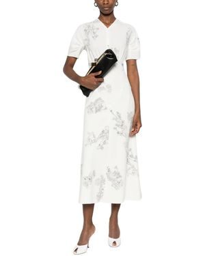 Victoria Beckham Midi Kleider - Weiß