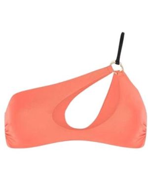 Roberto Cavalli Asymmetrische One-Shoulder Bikini Top - Roze