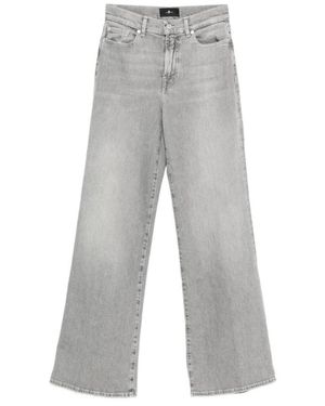 7 For All Mankind Straight Jeans - Grey