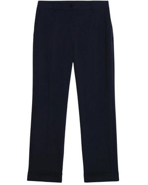 Oltre Cropped Trousers - Blauw