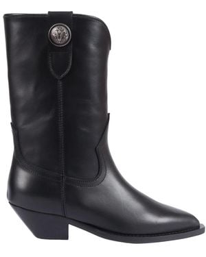 Via Roma 15 Cowboy & Biker Boots - Black