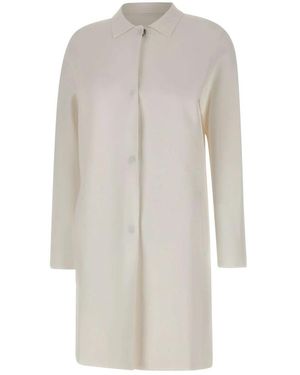 Kangra Single-Breasted Coats - White