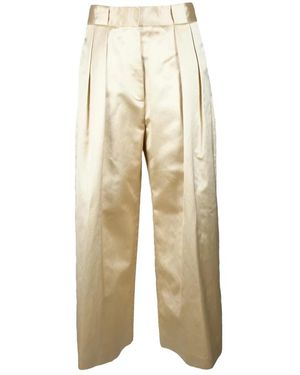 KHAITE Wide Trousers - Neutro