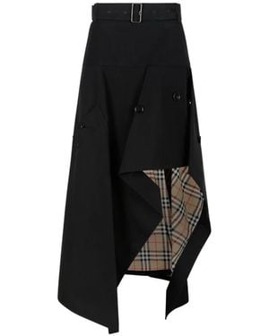 Burberry Midi Skirts - Nero