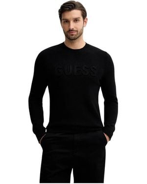 Guess Round-Neck Knitwear - Negro