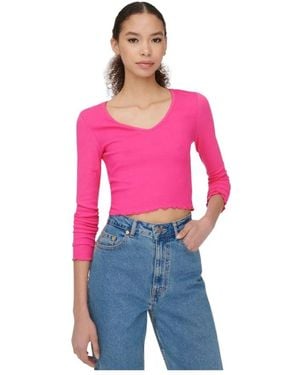 ONLY Oda V-Neck Top - Roze