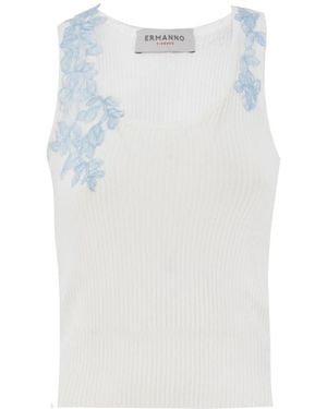 Ermanno Scervino Sleeveless Tops - Bianco