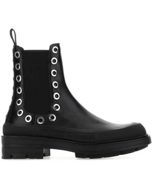 McQueen Stack Chelsea Boot - Schwarz