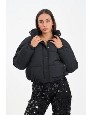 Jacqueline De Yong Schwarze Steppjacke
