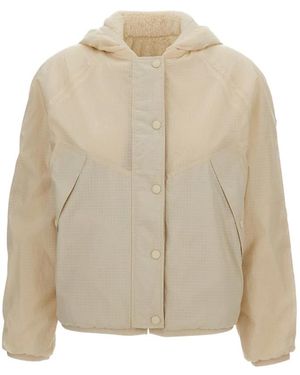 Moncler Faux Fur &Amp; Shearling Jackets - Natur