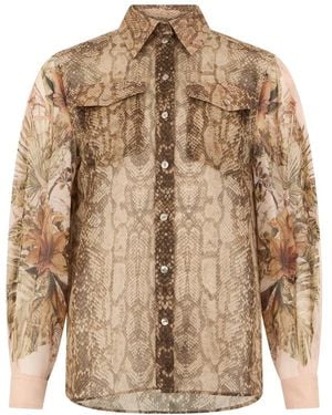 Alberta Ferretti Shirts - Marrone