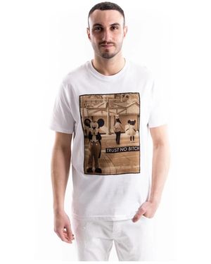 Bastille T-Shirt Met Ronde Hals - Wit