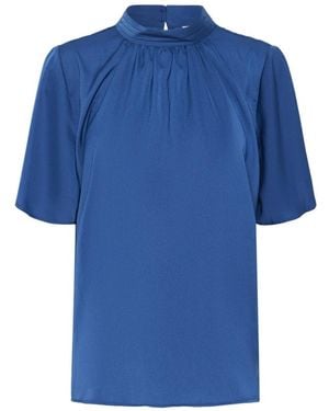 Saint Tropez Overhemden ,Blauw ,Blouses