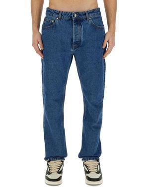 Palm Angels Straight Jeans - Bleu