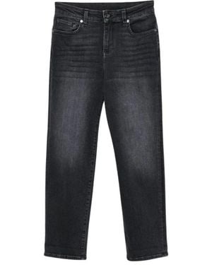 Liu Jo Jeans ,Zwart ,Straight Jeans - Grijs