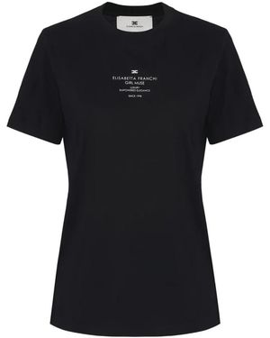Elisabetta Franchi T-Shirts - Negro