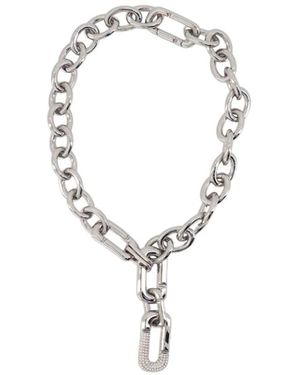 Marc Jacobs Accessoires ,Grijs ,The Pop J Marc Statement Ketting - Metallic