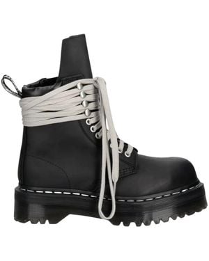 Rick Owens Quad Sole Steel Toe Boot - Schwarz