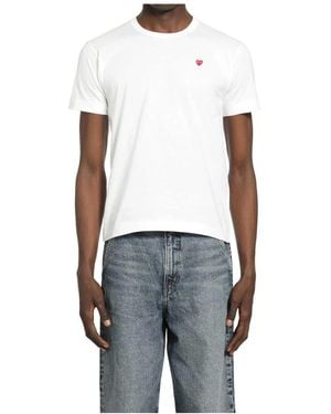 COMME DES GARÇONS PLAY T-Shirts - White