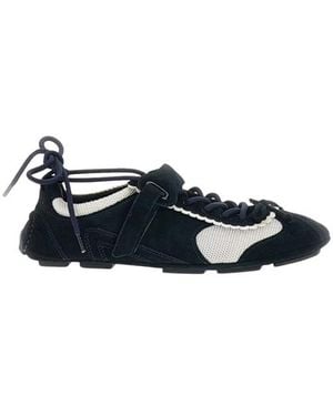 ShuShu/Tong Scalloped Bow Sneakers - Blauw
