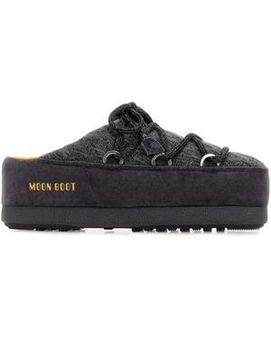 Moon Boot Slippers - Negro
