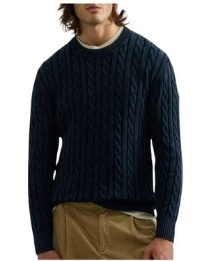 Replay Round-Neck Knitwear - Blu