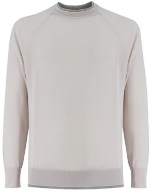 Eleventy Round-Neck Knitwear - Grey