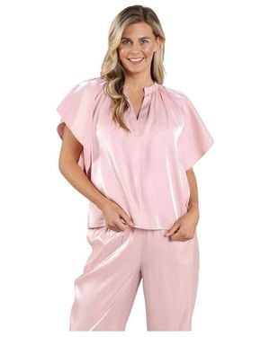 Nukus Taylor Top Shiny - Roze