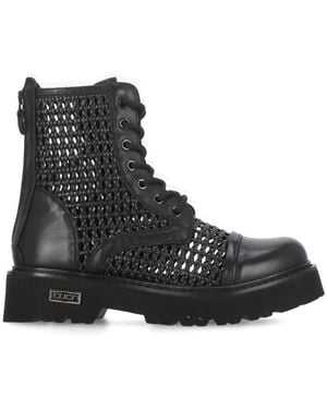 Cult Lace-Up Boots - Black