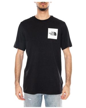 The North Face Fitness ,Zwart ,Katoen Short-Sleeve Fine Tee
