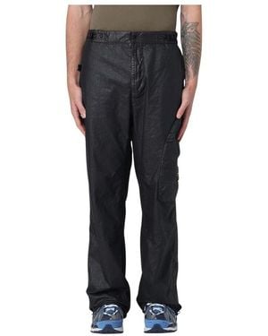 Stone Island Straight Trousers - Noir