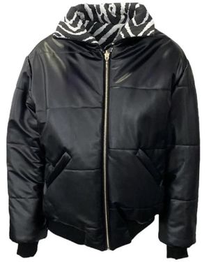Giulia N Couture Jassen ,Zwart ,Zwarte Bomberjack Door Giulia N