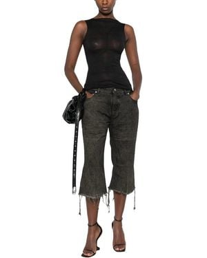 Rick Owens Tops ,Zwart ,Panelled Sleeveless Top