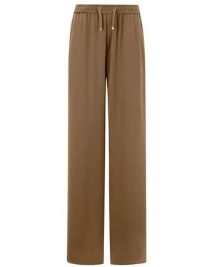 Herno Wide Trousers - Marron