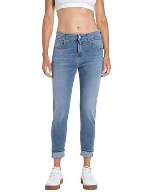 Replay Cropped Jeans - Blue