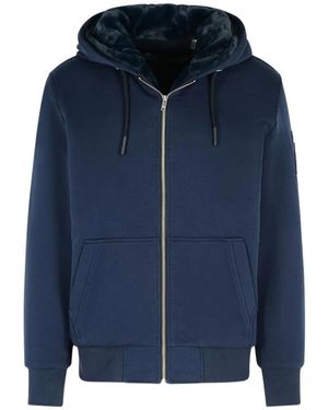 Moose Knuckles Hoodies & Sweatvesten ,Blauw ,Katoen Classic Bunny Hoodie
