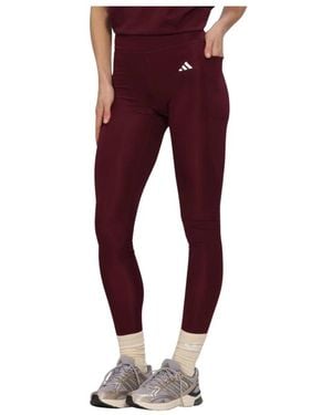 adidas Fitness ,Rood ,Opt Ess St 1/1 Trainingslegging