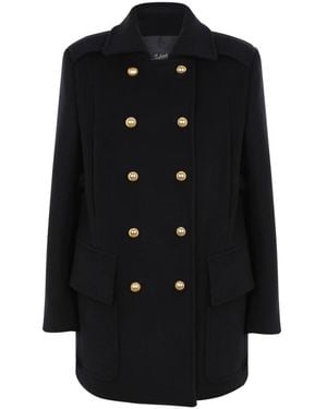The Seafarer Double-Breasted Coats - Negro