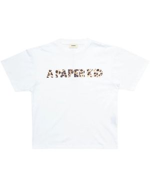 A PAPER KID Logo T-Shirt - Weiß