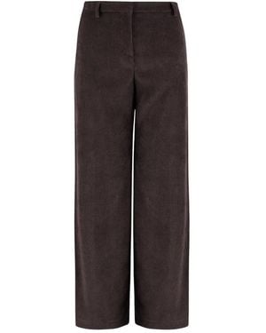 F.it Wide Trousers - Marrone