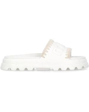 Mou Schoenen ,Wit ,Eva One-Piece Slide