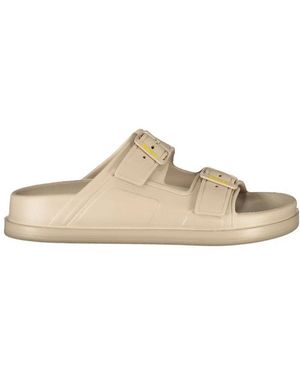 Blauer Polyurethan-Slipper - Natur