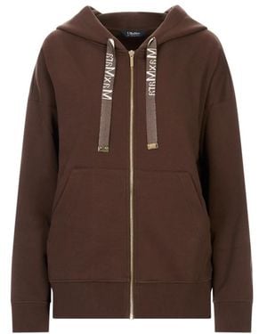 Max Mara Hoodies & Sweatvesten ,Bruin ,Zip-Throughs