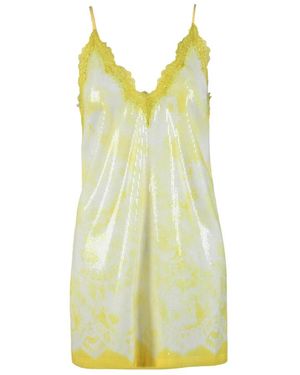 MSGM Kleedjes ,Geel ,Polyester Damesjurk