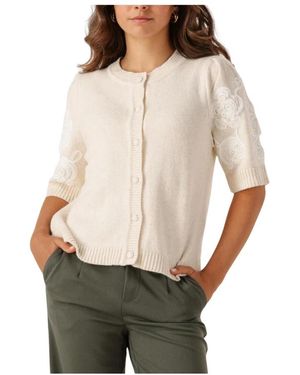 Object Gebreide Vest Voor Stijlvol Comfort - Naturel