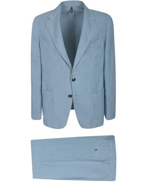 Dell'Oglio Single Breasted Suits - Blue