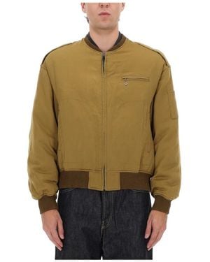 Visvim Jassen ,Bruin ,Wol Gunner Down Jacket - Groen