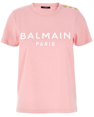 Balmain T-Shirts - Rose